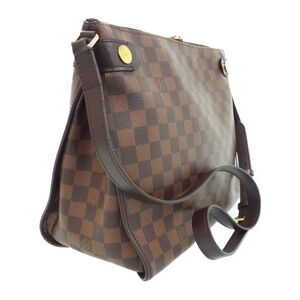 Louis Vuitton Brown Bag Duomo Shoulder Leather Hobo Ebene Canvas Damier